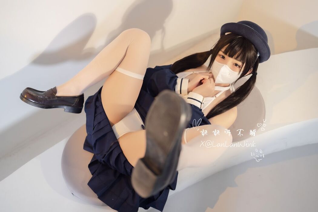 Coser@懒懒睡不醒 – 合法萝莉美少女捆绑白丝jk (41P – 2V)