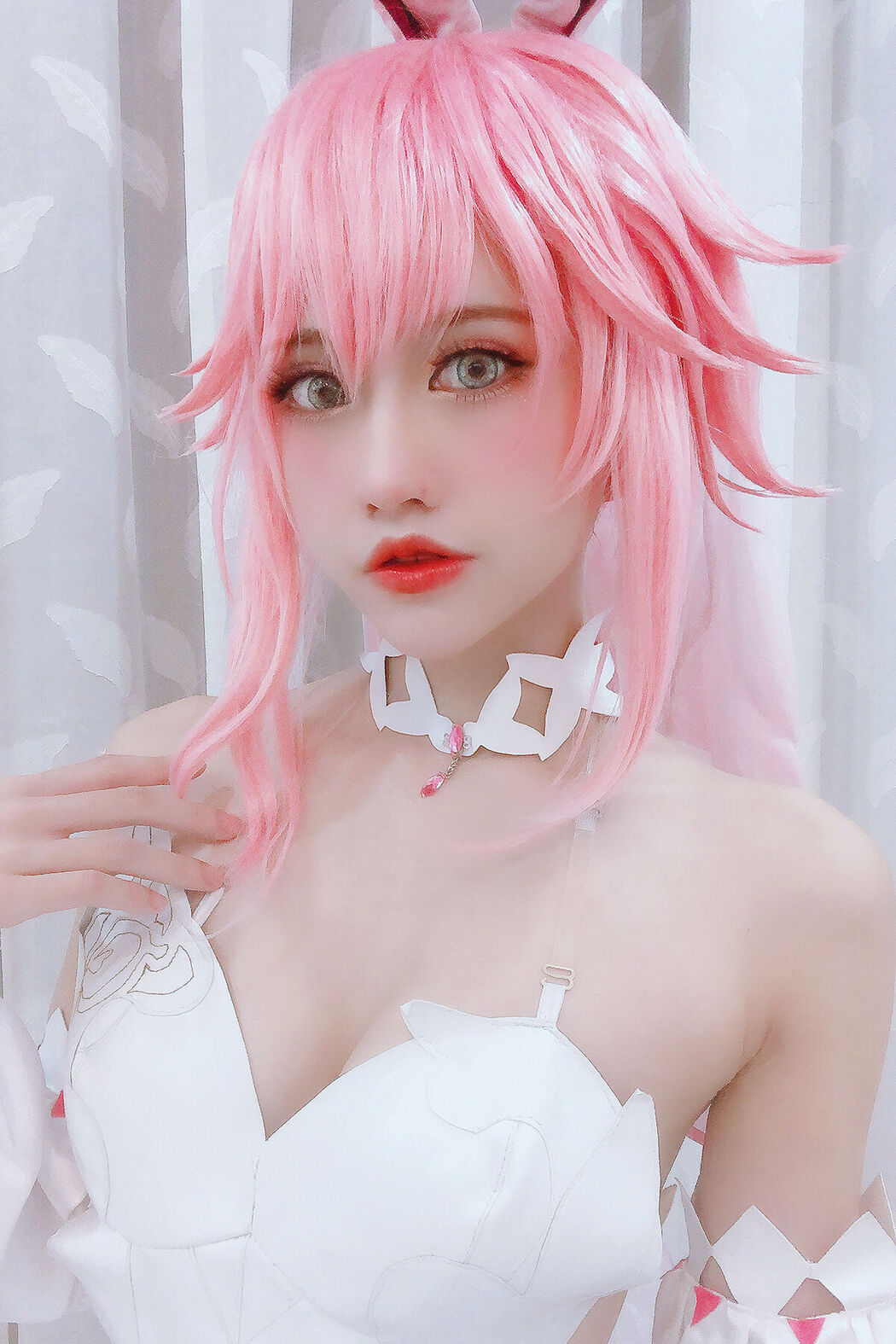 Coser@PingPing – Yae Sakura Wedding Dress (14P – 1V) Cover Photo