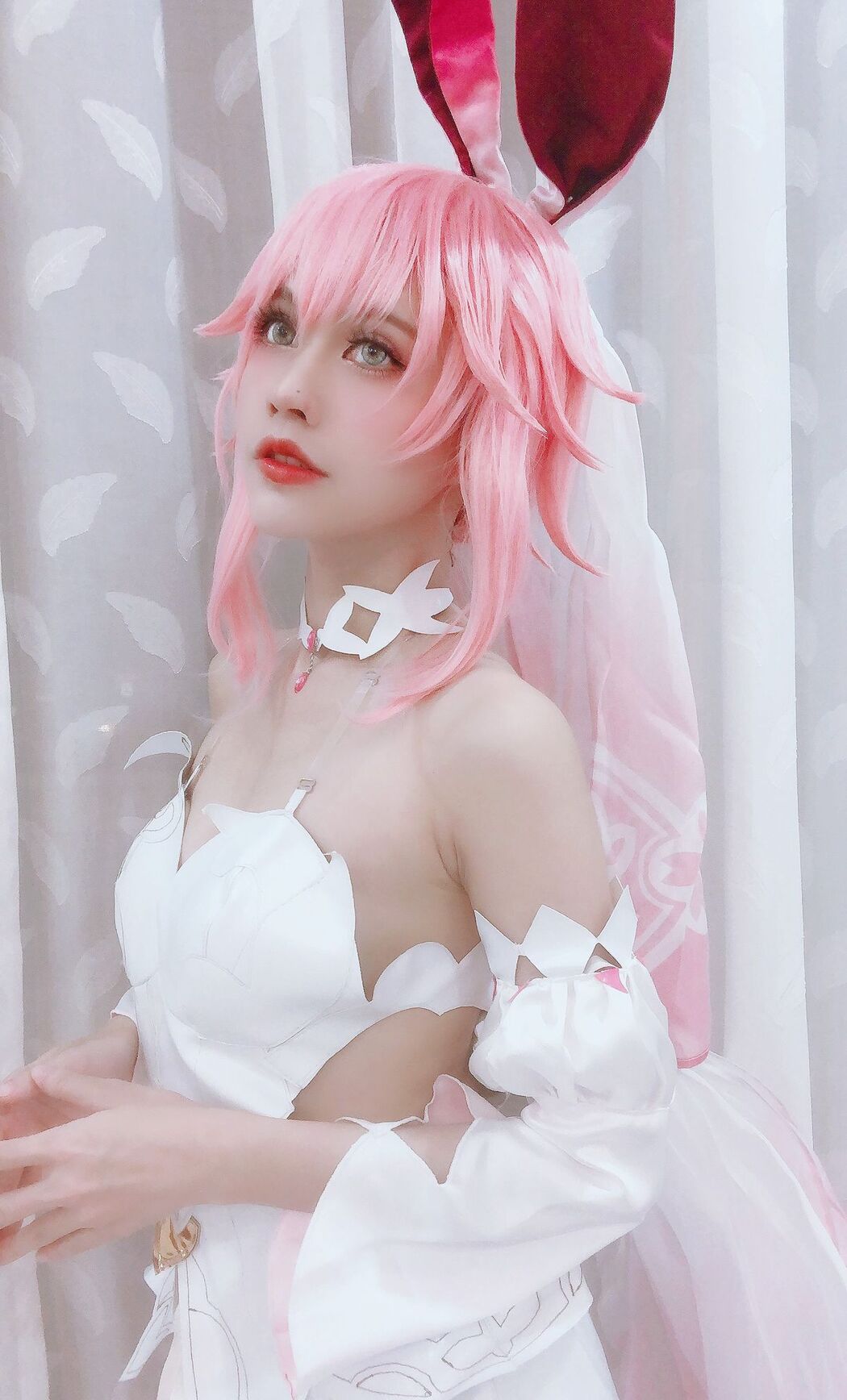 Coser@PingPing – Yae Sakura Wedding Dress (14P – 1V)