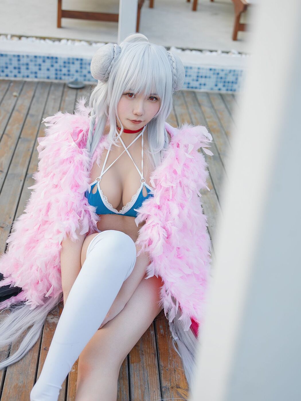 Coser@麻花麻花酱 – 可畏泳装 (16P)