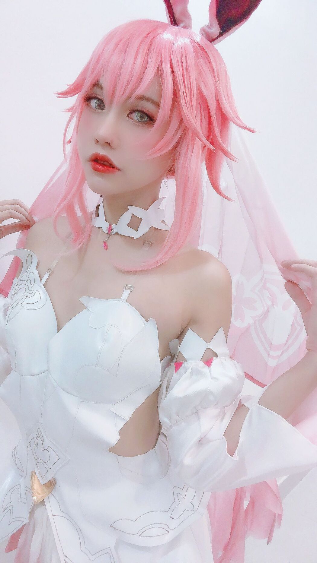 Coser@PingPing – Yae Sakura Wedding Dress (14P – 1V)
