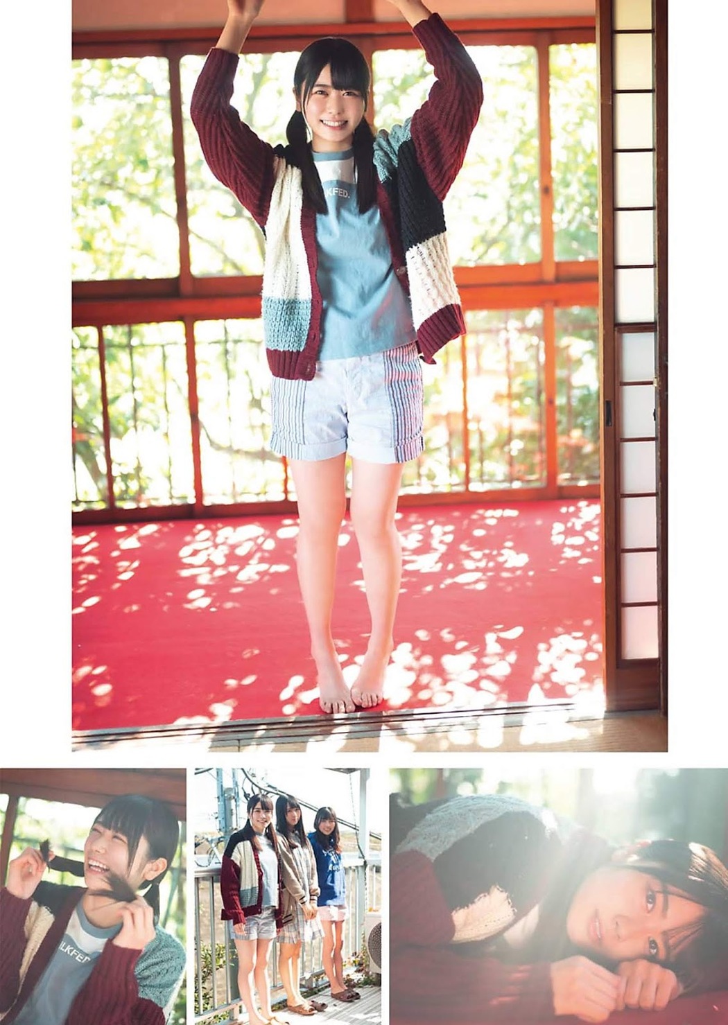 Hina Kawata 河田陽菜, Hinano Kamimura 上村ひなの, Akari Nibu 丹生明里, Young Gangan 2020 No.02 (ヤングガンガン 2020年2号)