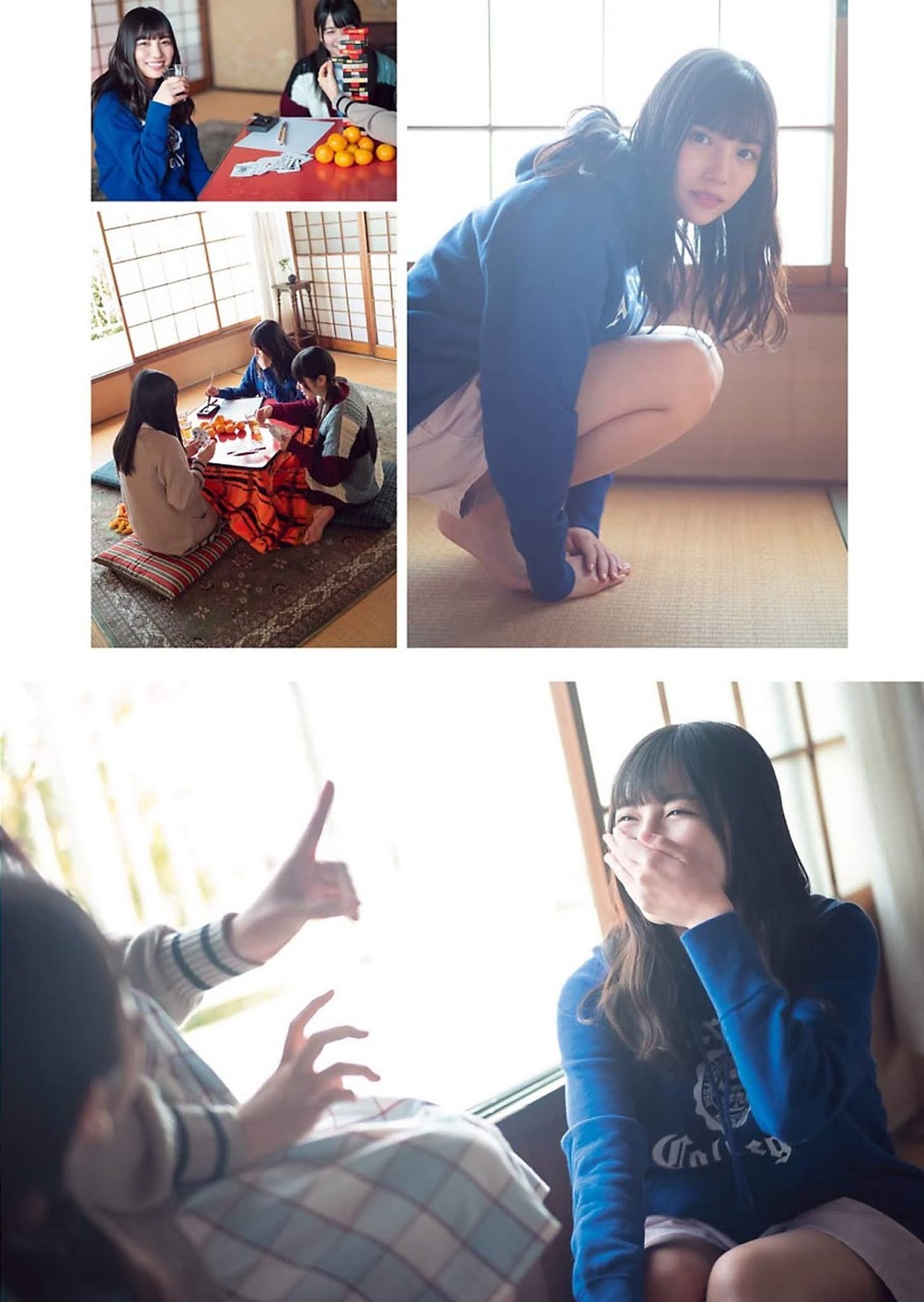 Hina Kawata 河田陽菜, Hinano Kamimura 上村ひなの, Akari Nibu 丹生明里, Young Gangan 2020 No.02 (ヤングガンガン 2020年2号)