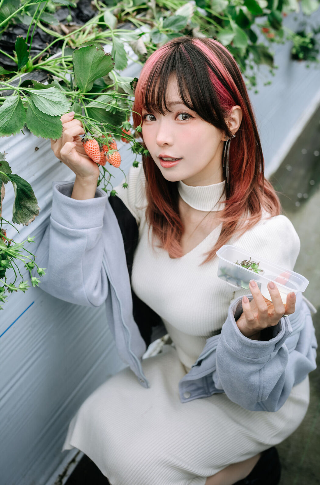 Coser@Ely_eee ElyEE子 – Strawberry Picking Date (35P – 2V)