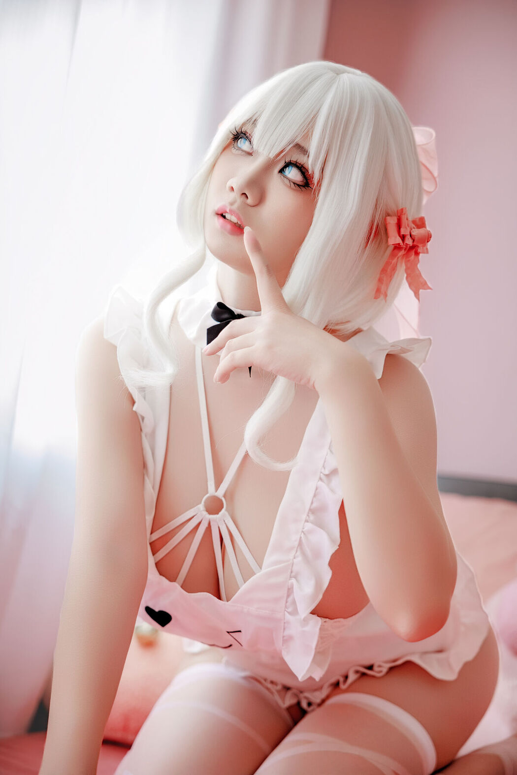 Coser@阿雪雪 – 午睡围裙 (91P)