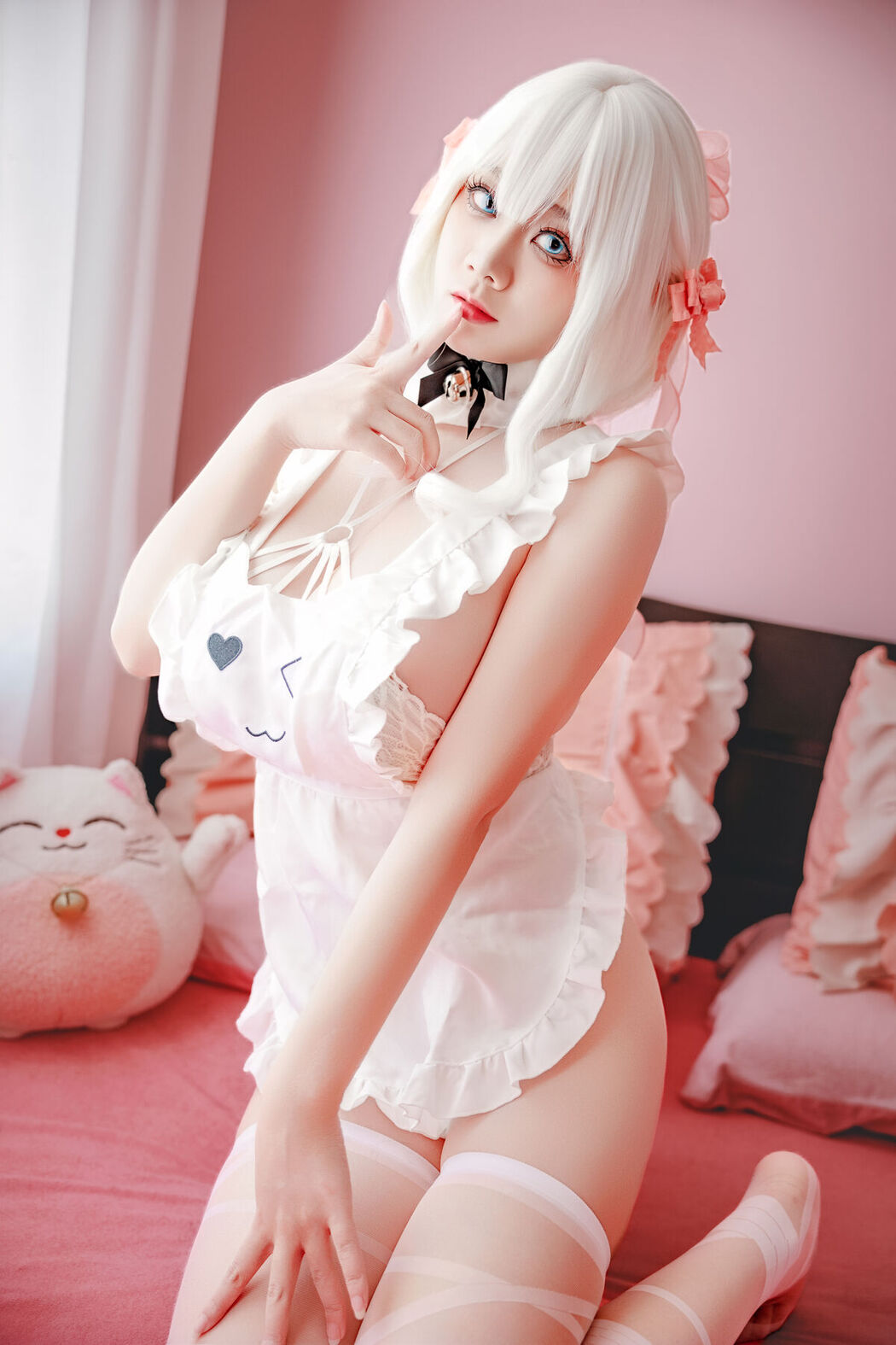 Coser@阿雪雪 – 午睡围裙 (91P)