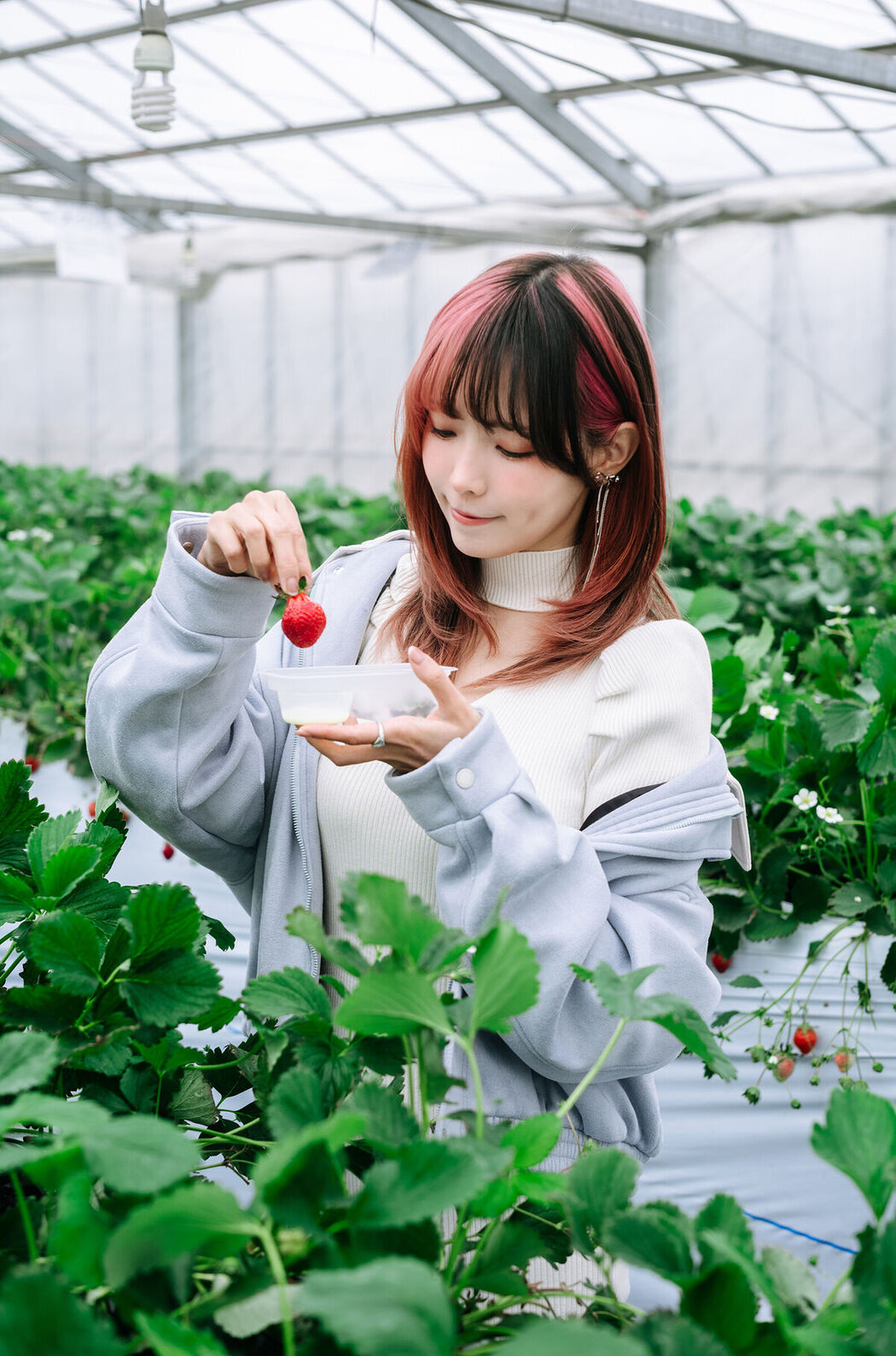 Coser@Ely_eee ElyEE子 – Strawberry Picking Date (35P – 2V)