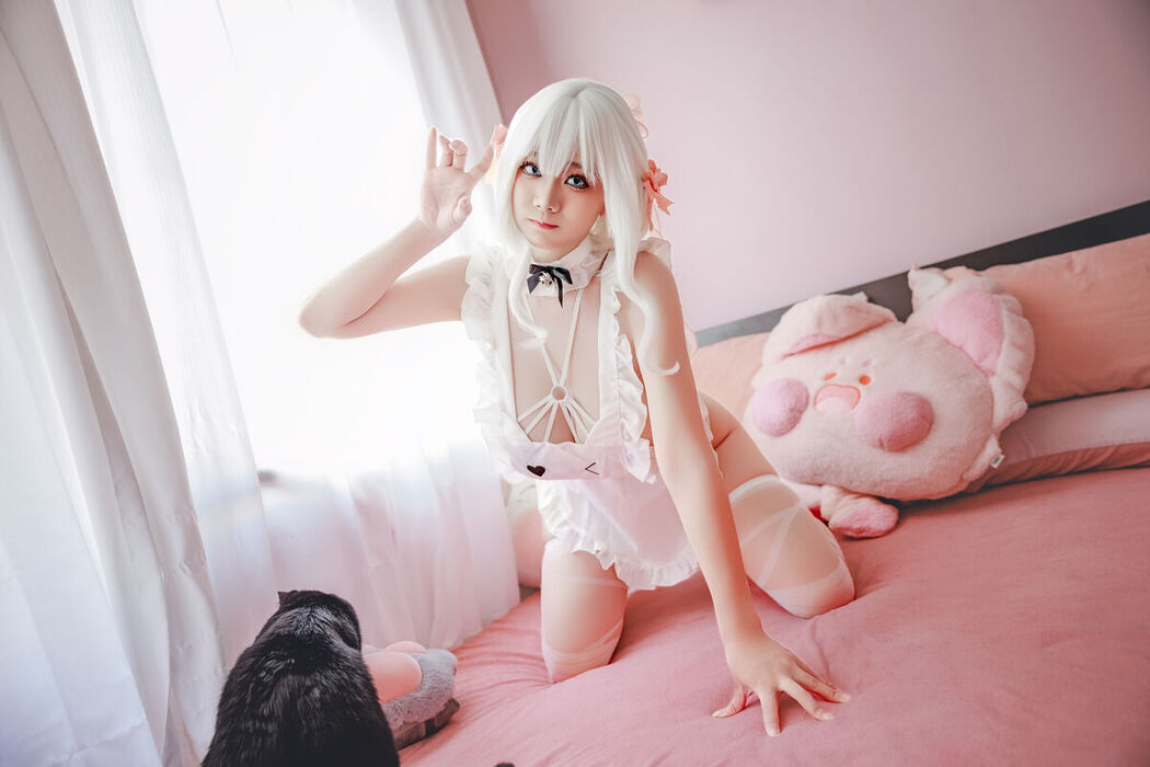 Coser@阿雪雪 – 午睡围裙 (91P)