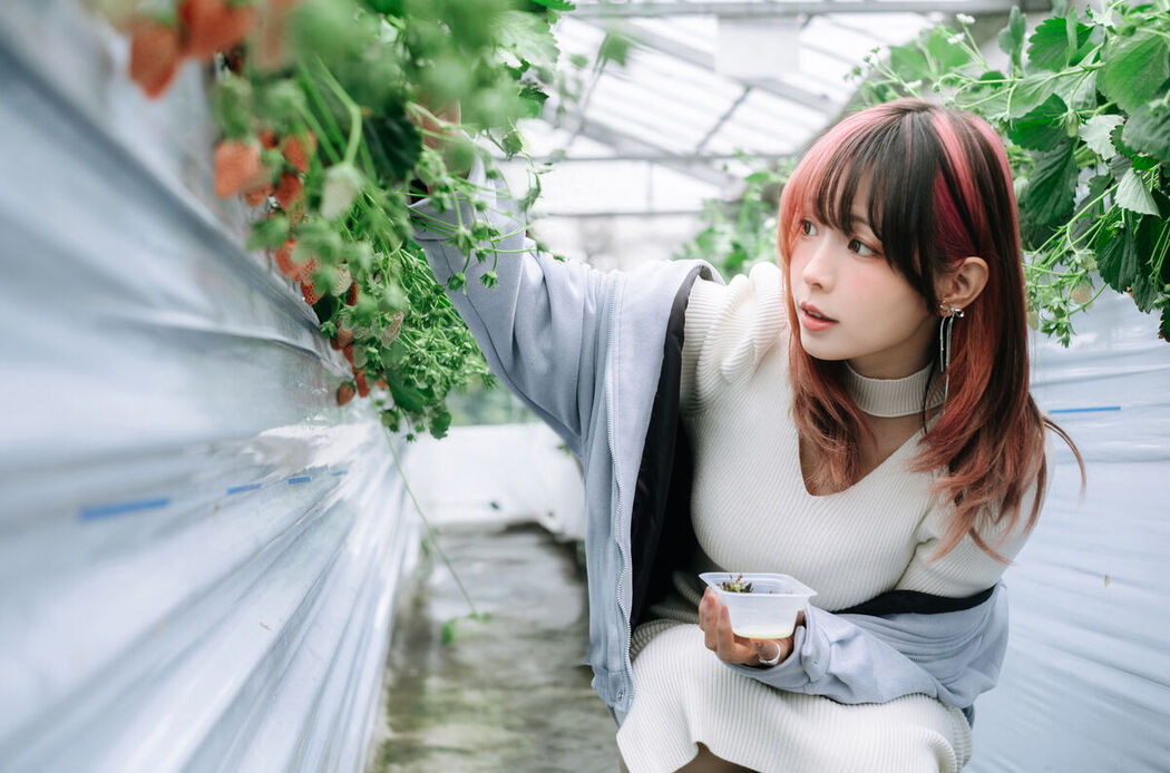Coser@Ely_eee ElyEE子 – Strawberry Picking Date (35P – 2V)