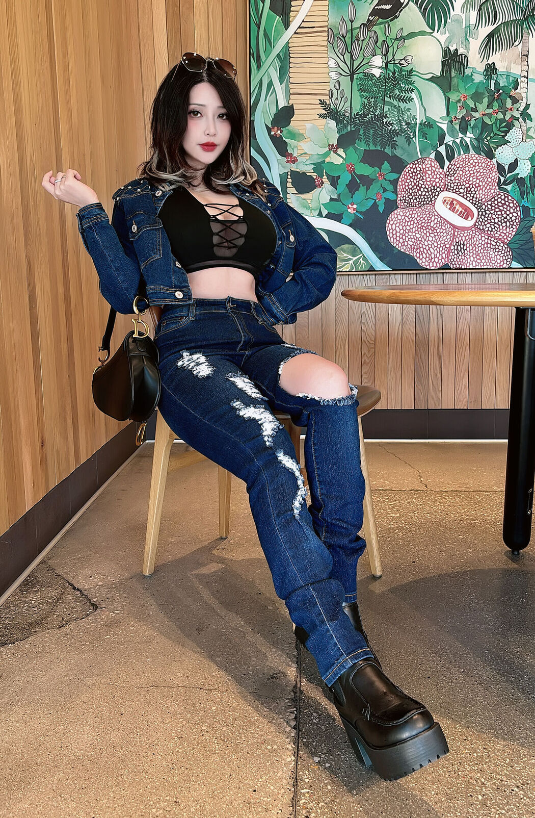 Coser@Hana Bunny – Denim Bunny (15P)