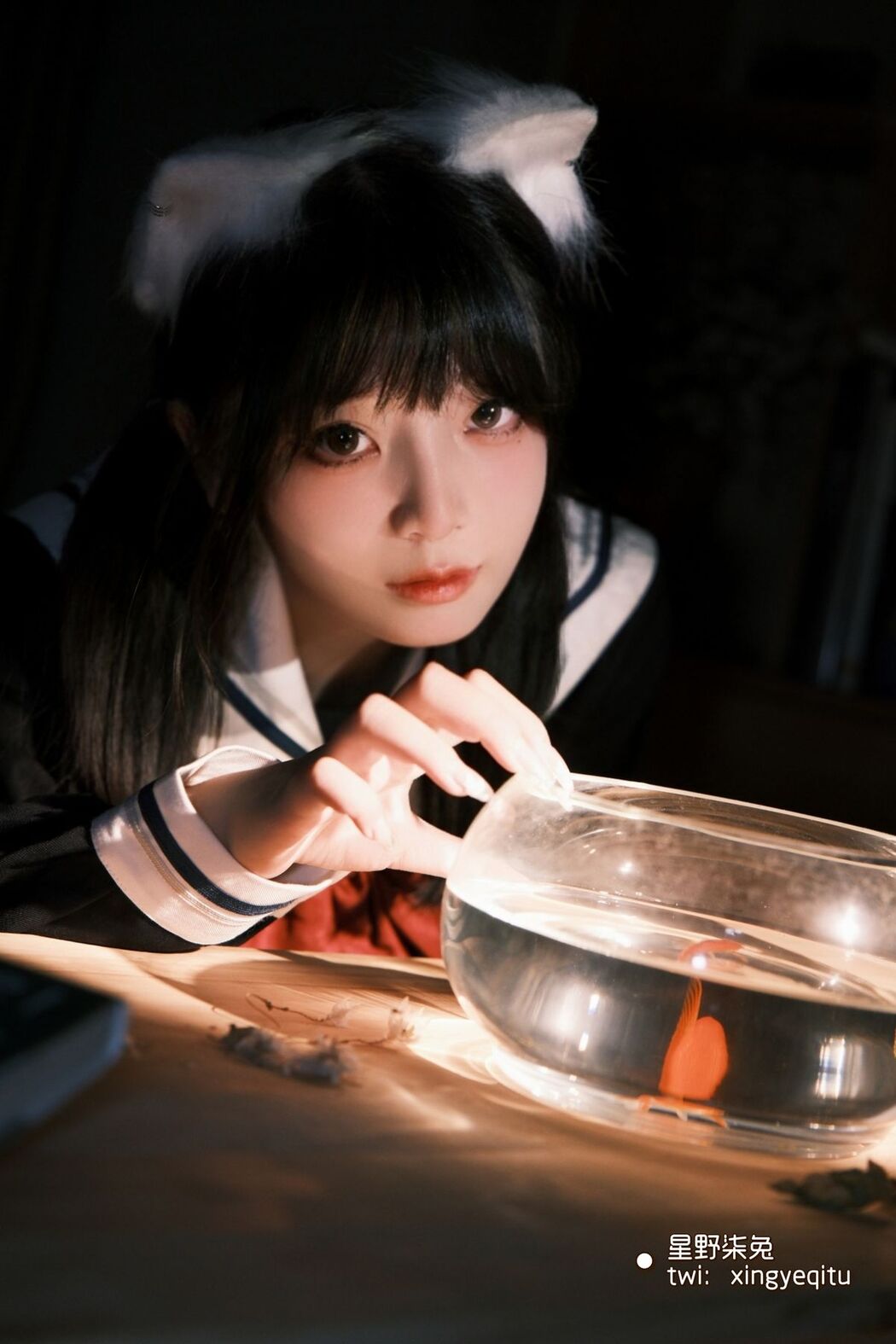 Coser@星野柒兔 – 放课后的吔鱼少女 (60P – 1V)
