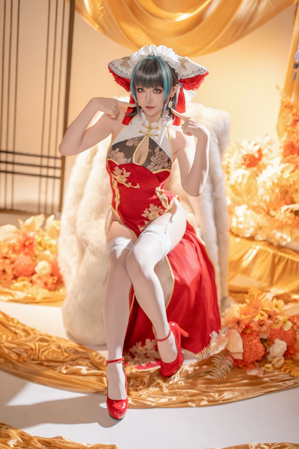 Coser@星之迟迟Hoshilily – 碧蓝航线柴郡 (51P – 1V)