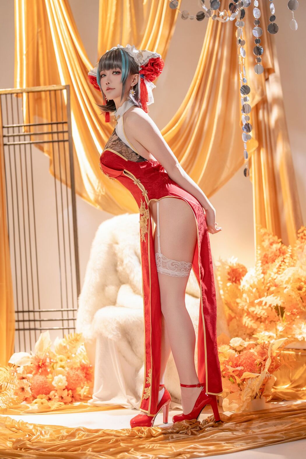Coser@星之迟迟Hoshilily – 碧蓝航线柴郡 (51P – 1V)