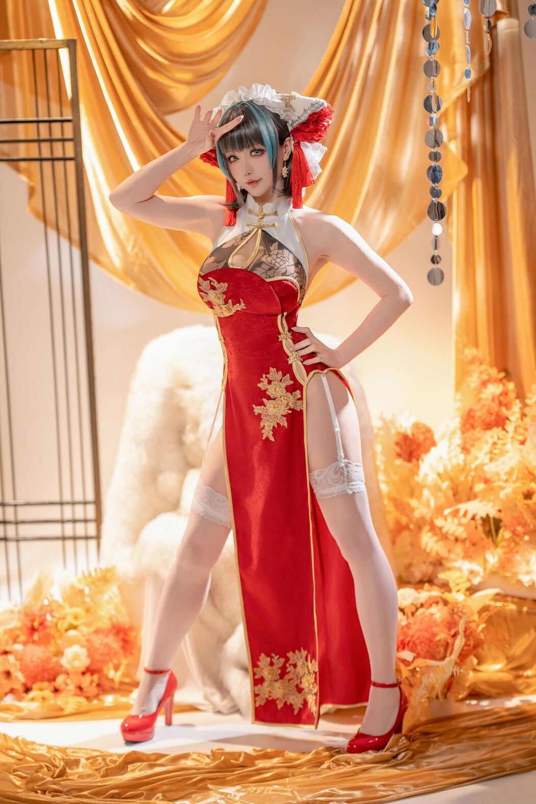 Coser@星之迟迟Hoshilily – 碧蓝航线柴郡 (51P – 1V)