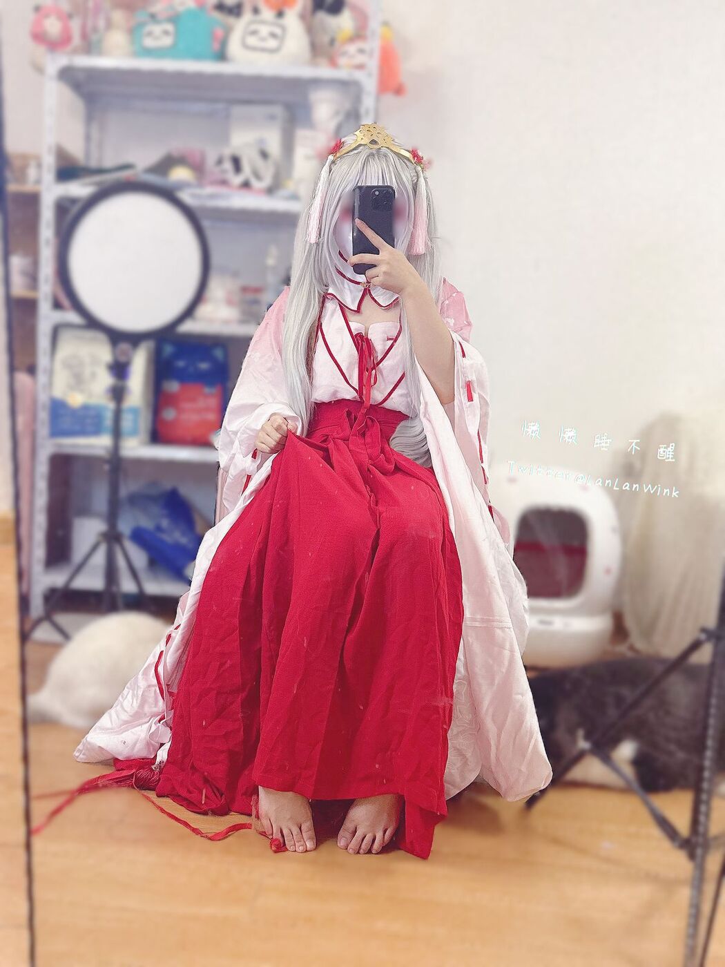 Coser@懒懒睡不醒 And 朝武芳乃 – 极品嫩妹 捆绑jk (56P – 2V)