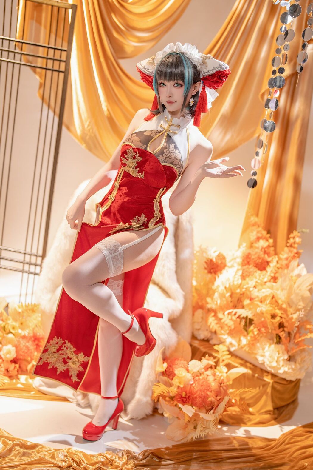Coser@星之迟迟Hoshilily – 碧蓝航线柴郡 (51P – 1V)