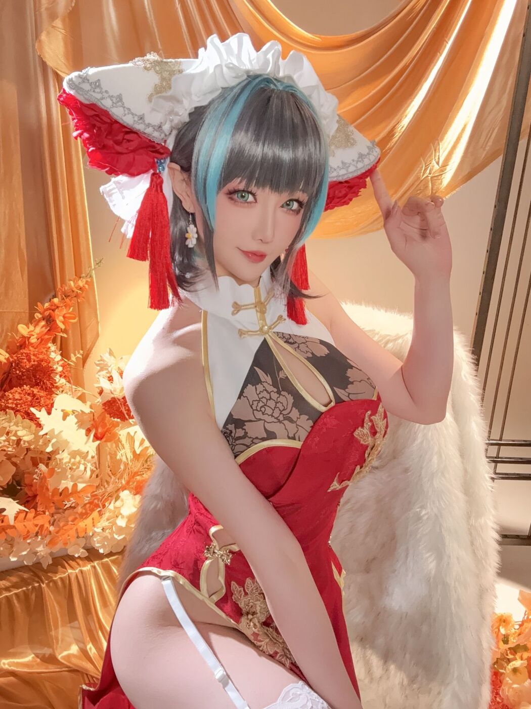 Coser@星之迟迟Hoshilily – 碧蓝航线柴郡 (51P – 1V)
