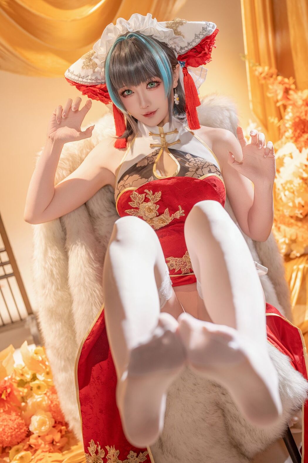 Coser@星之迟迟Hoshilily – 碧蓝航线柴郡 (51P – 1V)