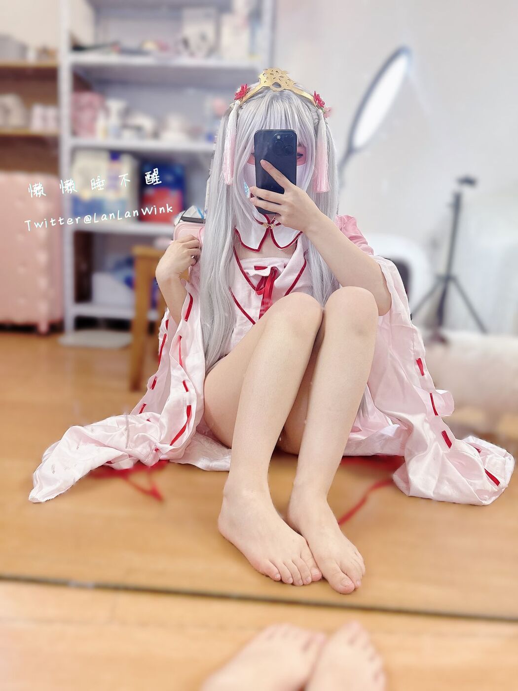 Coser@懒懒睡不醒 And 朝武芳乃 – 极品嫩妹 捆绑jk (56P – 2V)