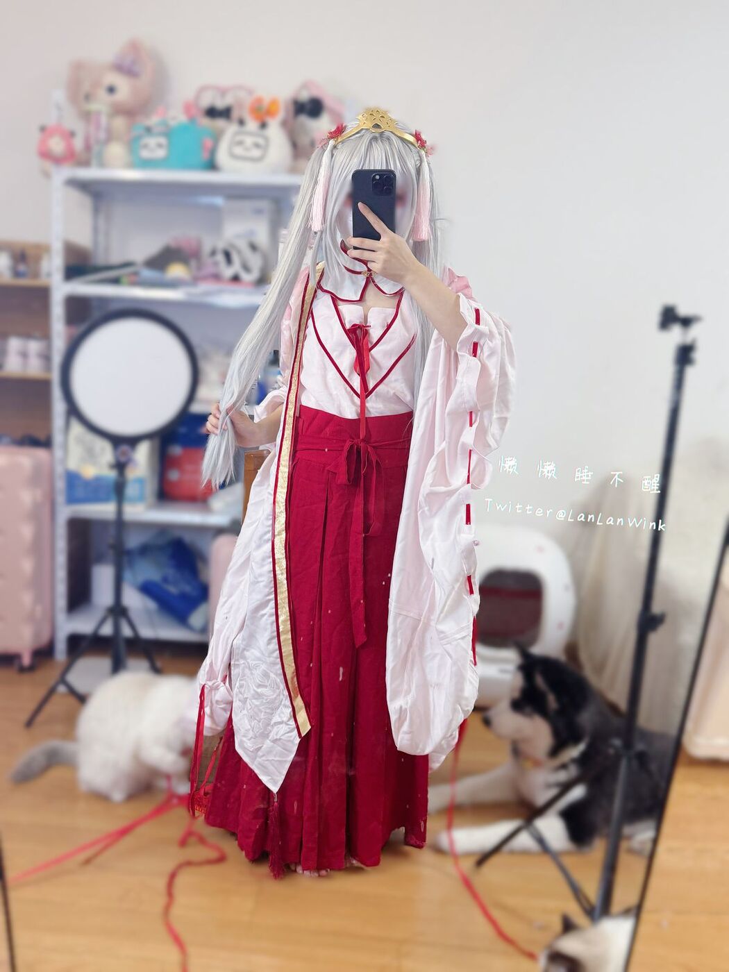 Coser@懒懒睡不醒 And 朝武芳乃 – 极品嫩妹 捆绑jk (56P – 2V)