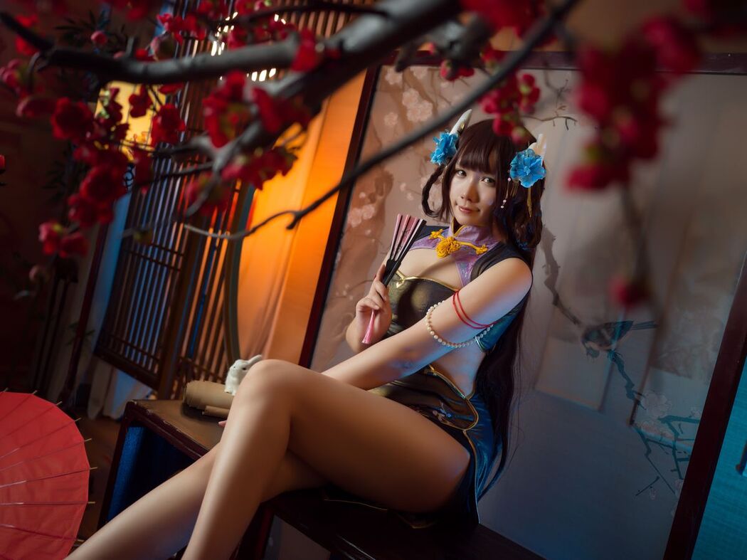 Coser@麻花麻花酱 – 比睿旗袍 (32P)