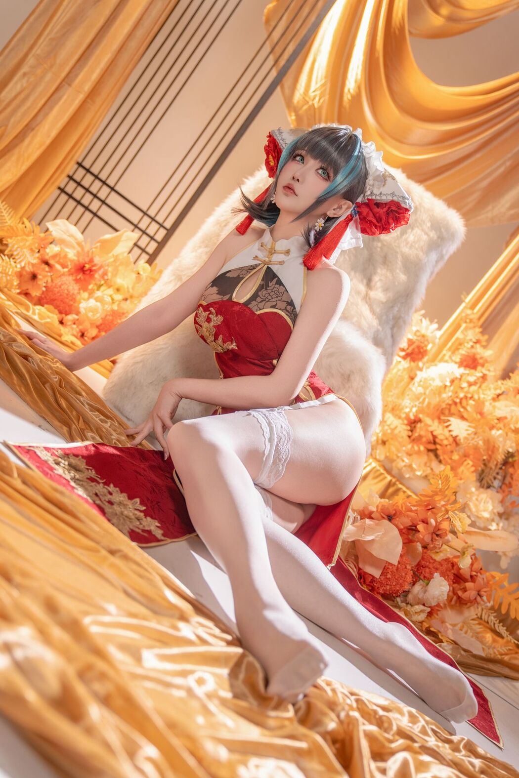 Coser@星之迟迟Hoshilily – 碧蓝航线柴郡 (51P – 1V)