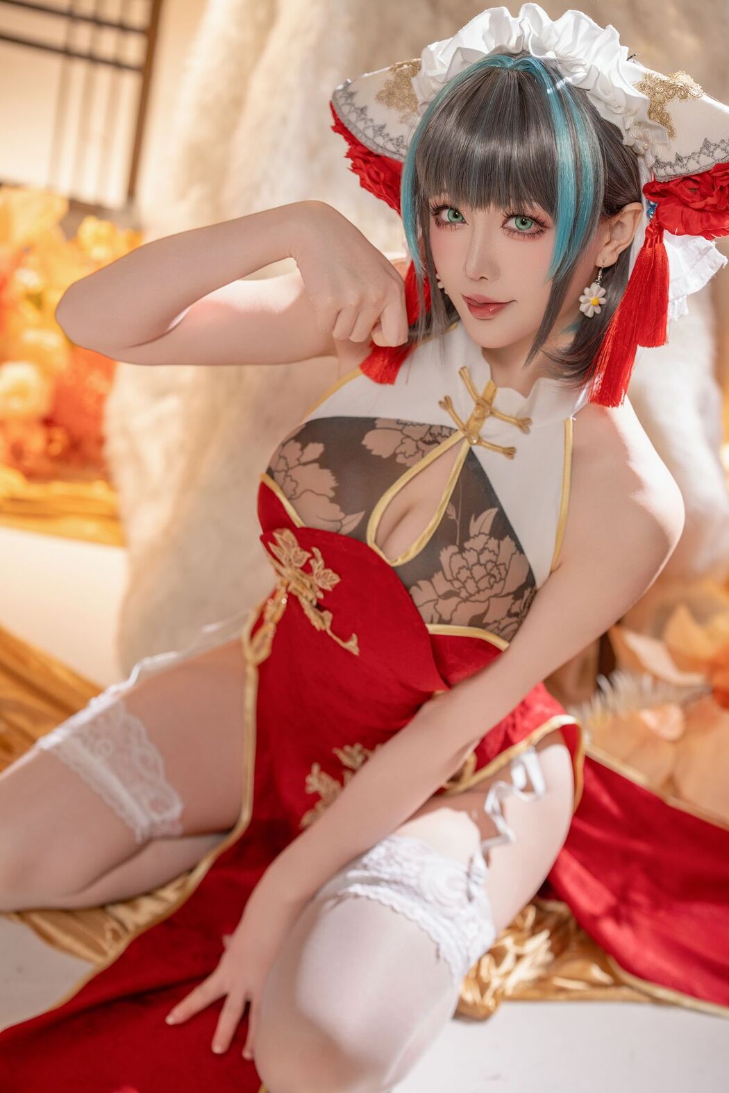 Coser@星之迟迟Hoshilily – 碧蓝航线柴郡 (51P – 1V)