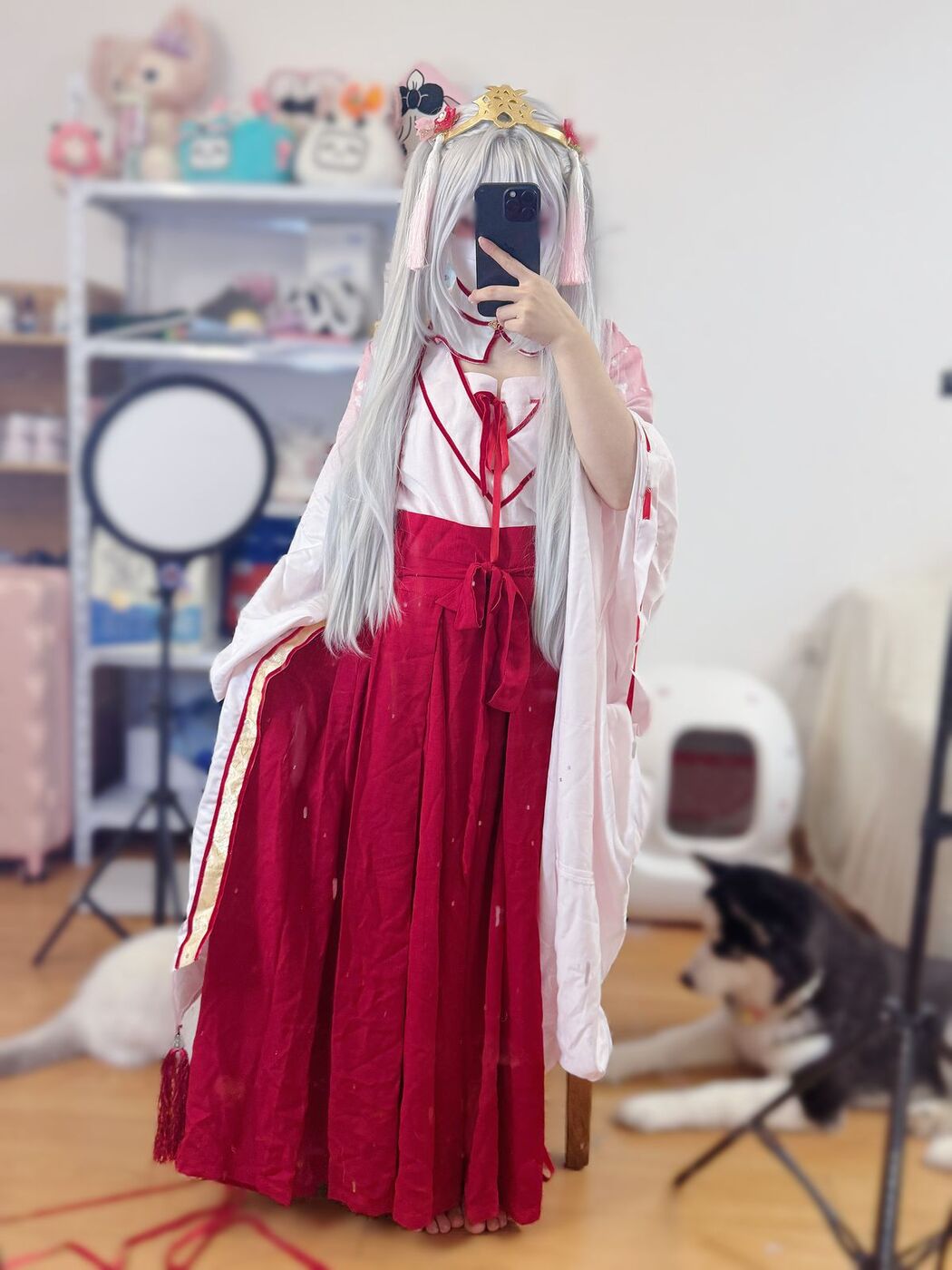 Coser@懒懒睡不醒 And 朝武芳乃 – 极品嫩妹 捆绑jk (56P – 2V)