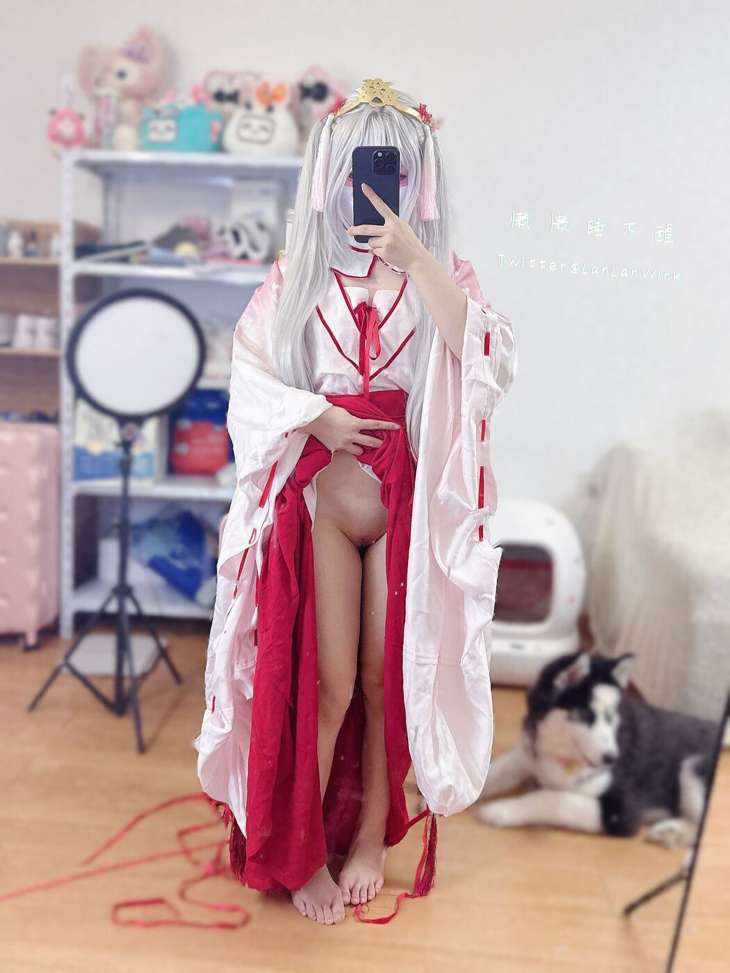 Coser@懒懒睡不醒 And 朝武芳乃 – 极品嫩妹 捆绑jk (56P – 2V)