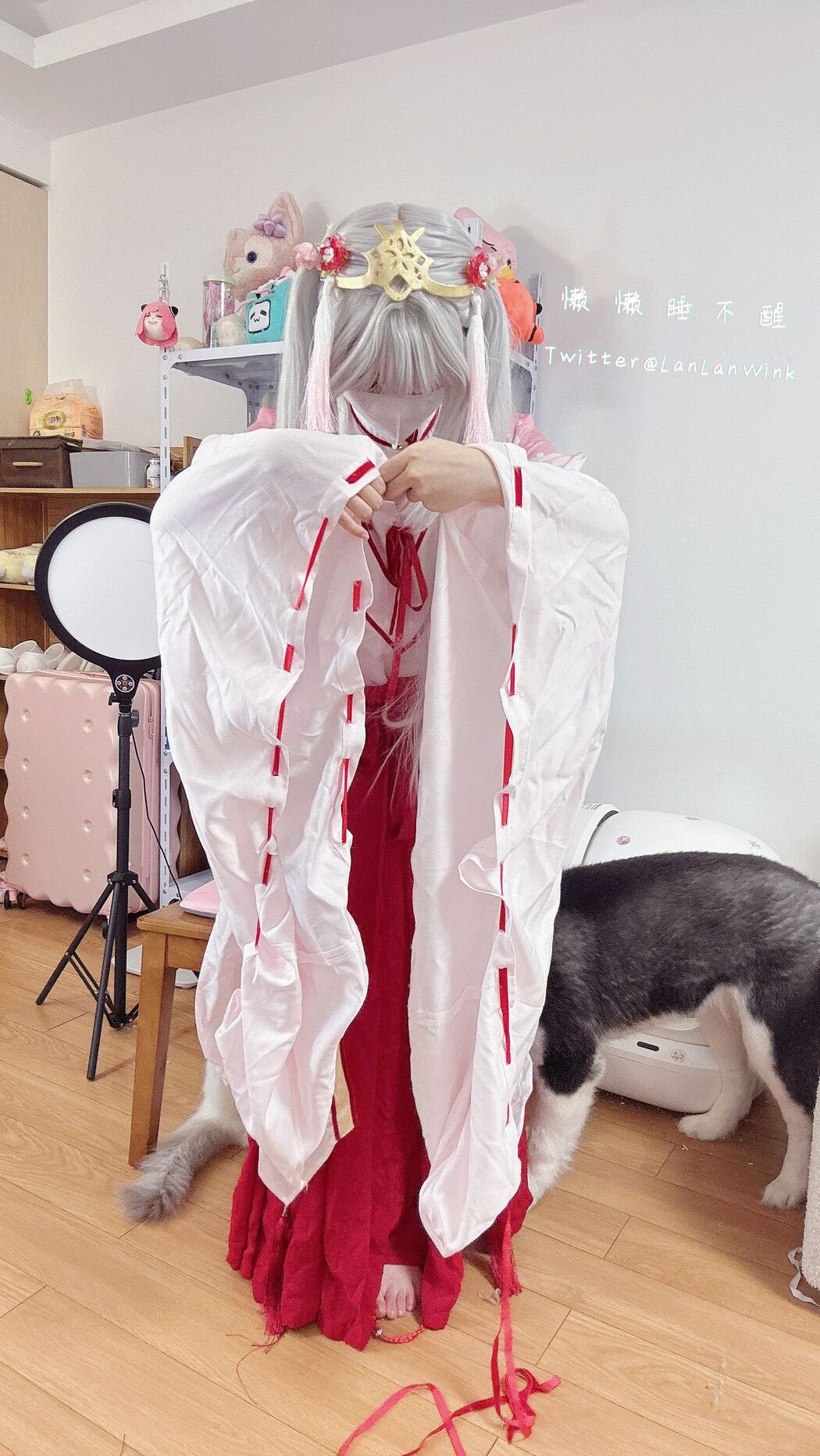 Coser@懒懒睡不醒 And 朝武芳乃 – 极品嫩妹 捆绑jk (56P – 2V)