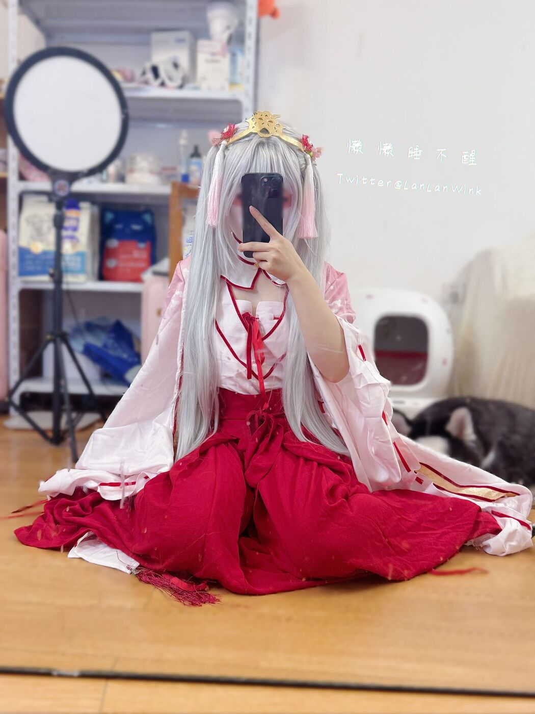 Coser@懒懒睡不醒 And 朝武芳乃 – 极品嫩妹 捆绑jk (56P – 2V)