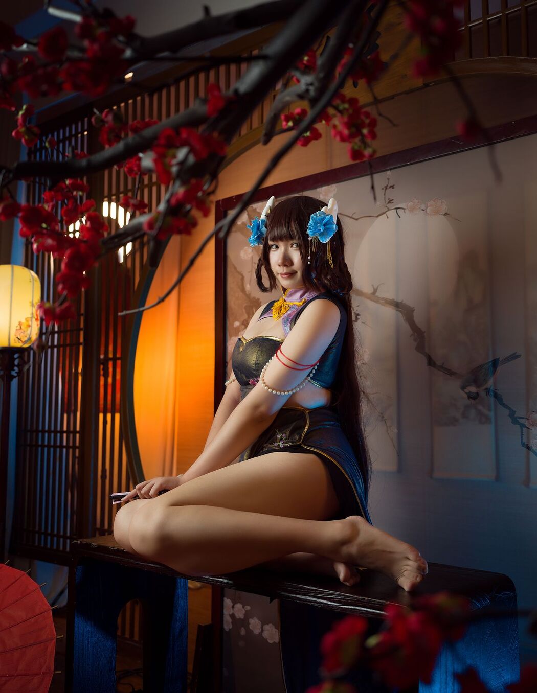 Coser@麻花麻花酱 – 比睿旗袍 (32P)