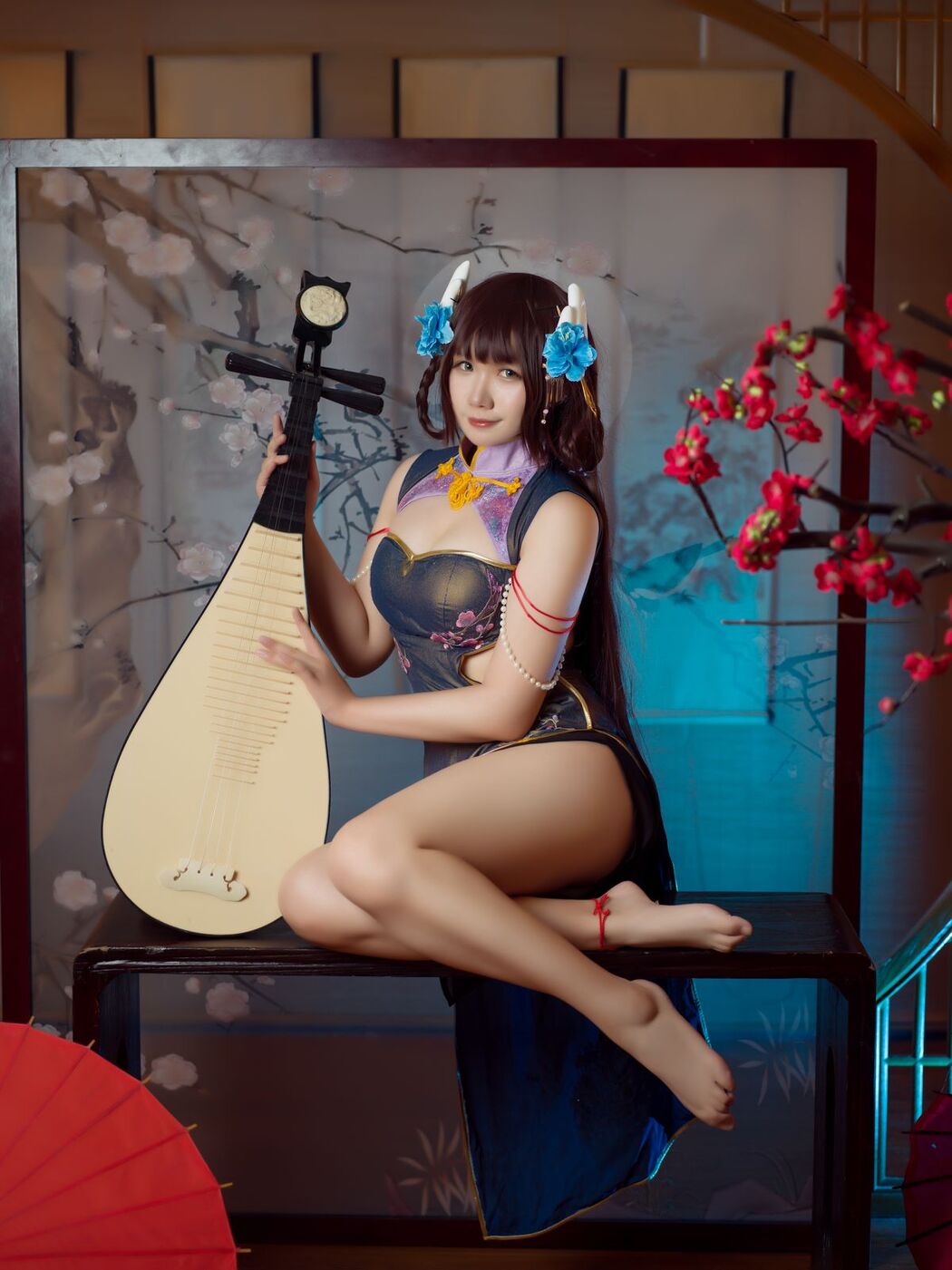 Coser@麻花麻花酱 – 比睿旗袍 (32P)