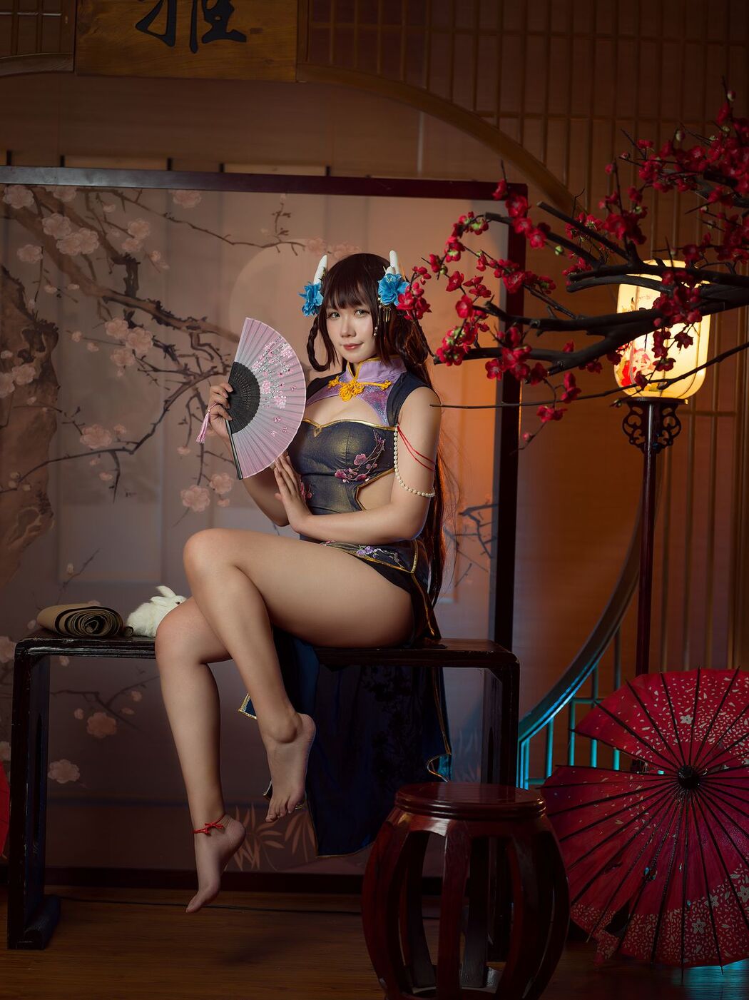 Coser@麻花麻花酱 – 比睿旗袍 (32P)