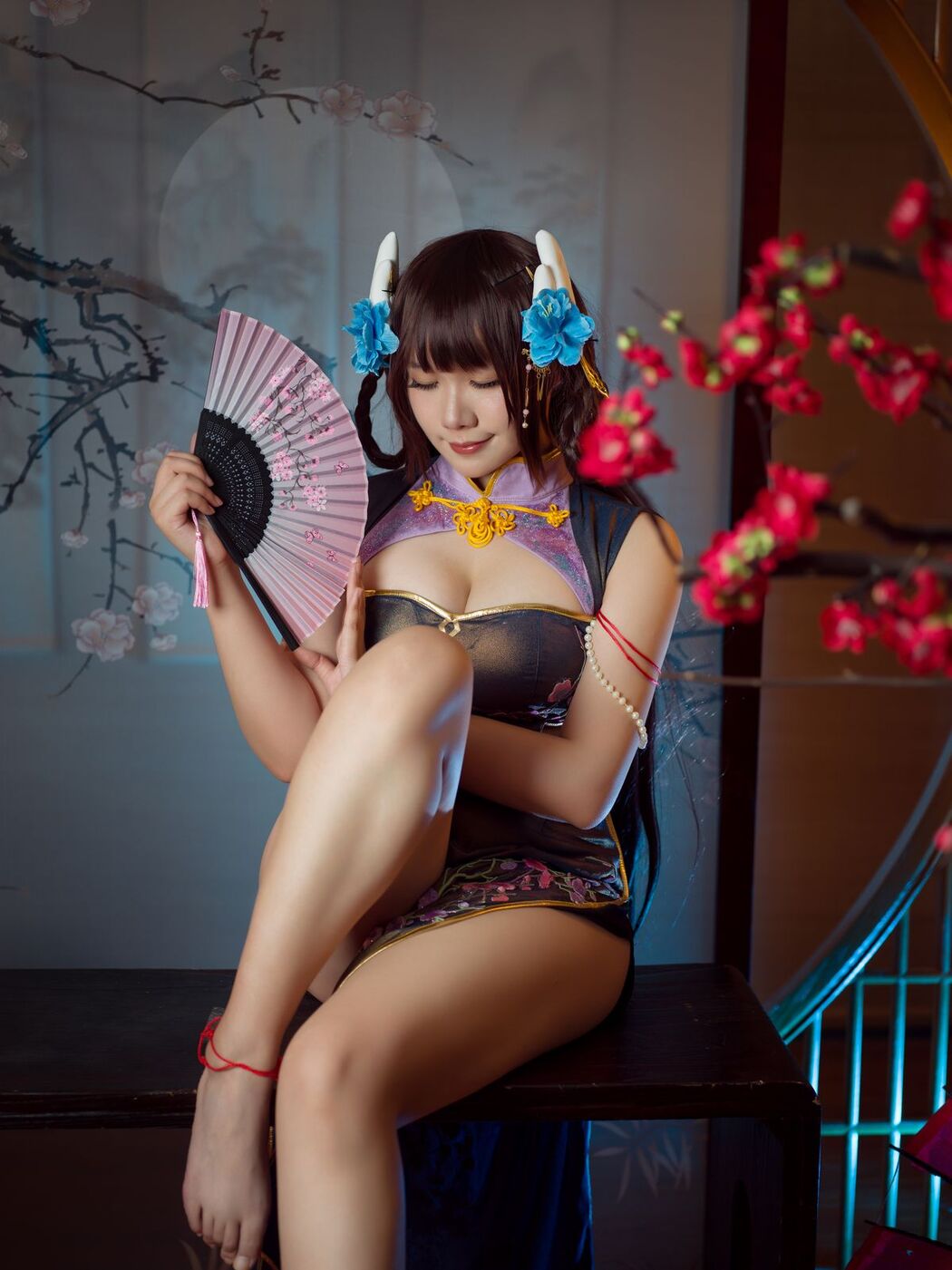 Coser@麻花麻花酱 – 比睿旗袍 (32P)