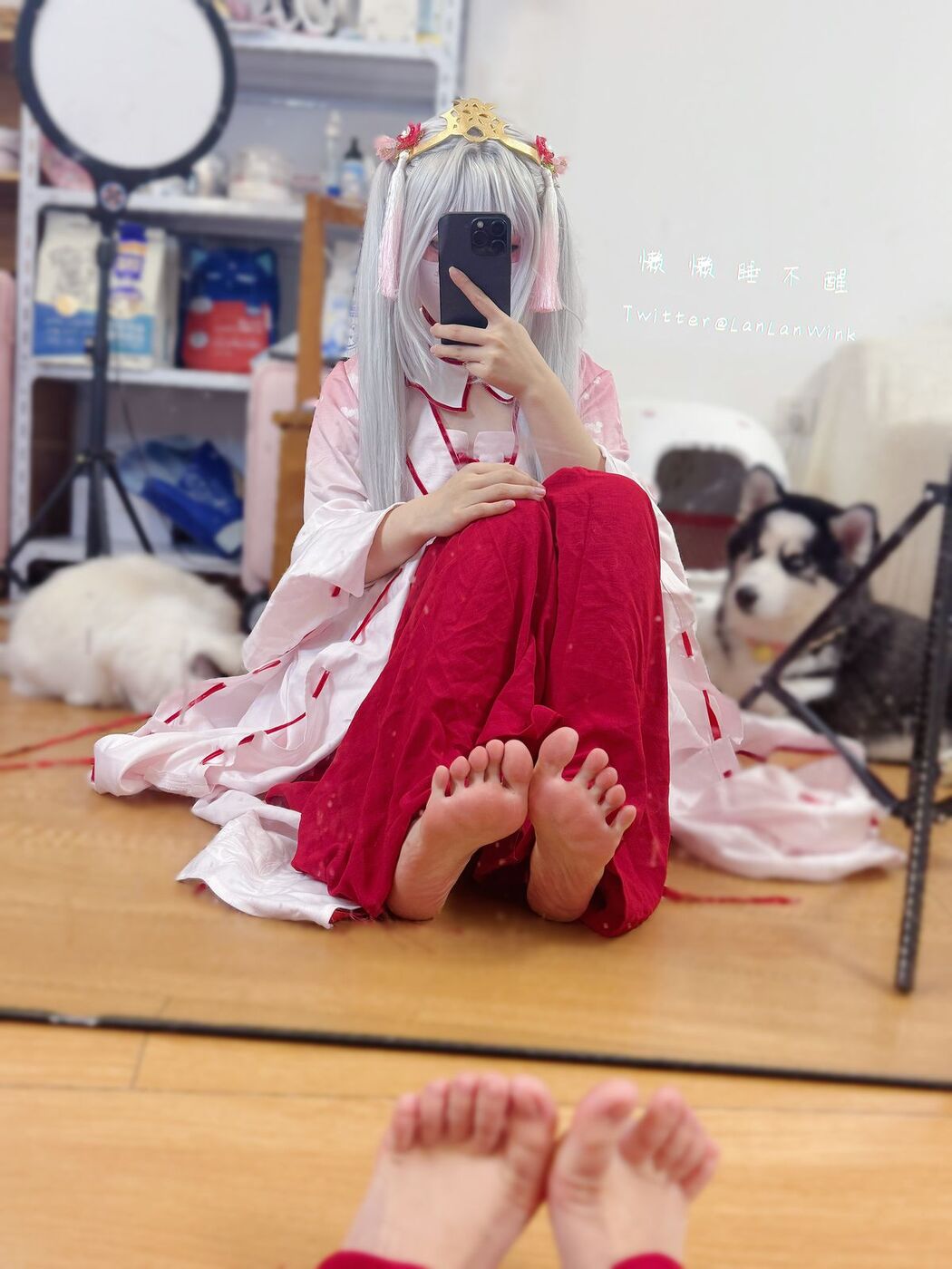 Coser@懒懒睡不醒 And 朝武芳乃 – 极品嫩妹 捆绑jk (56P – 2V)