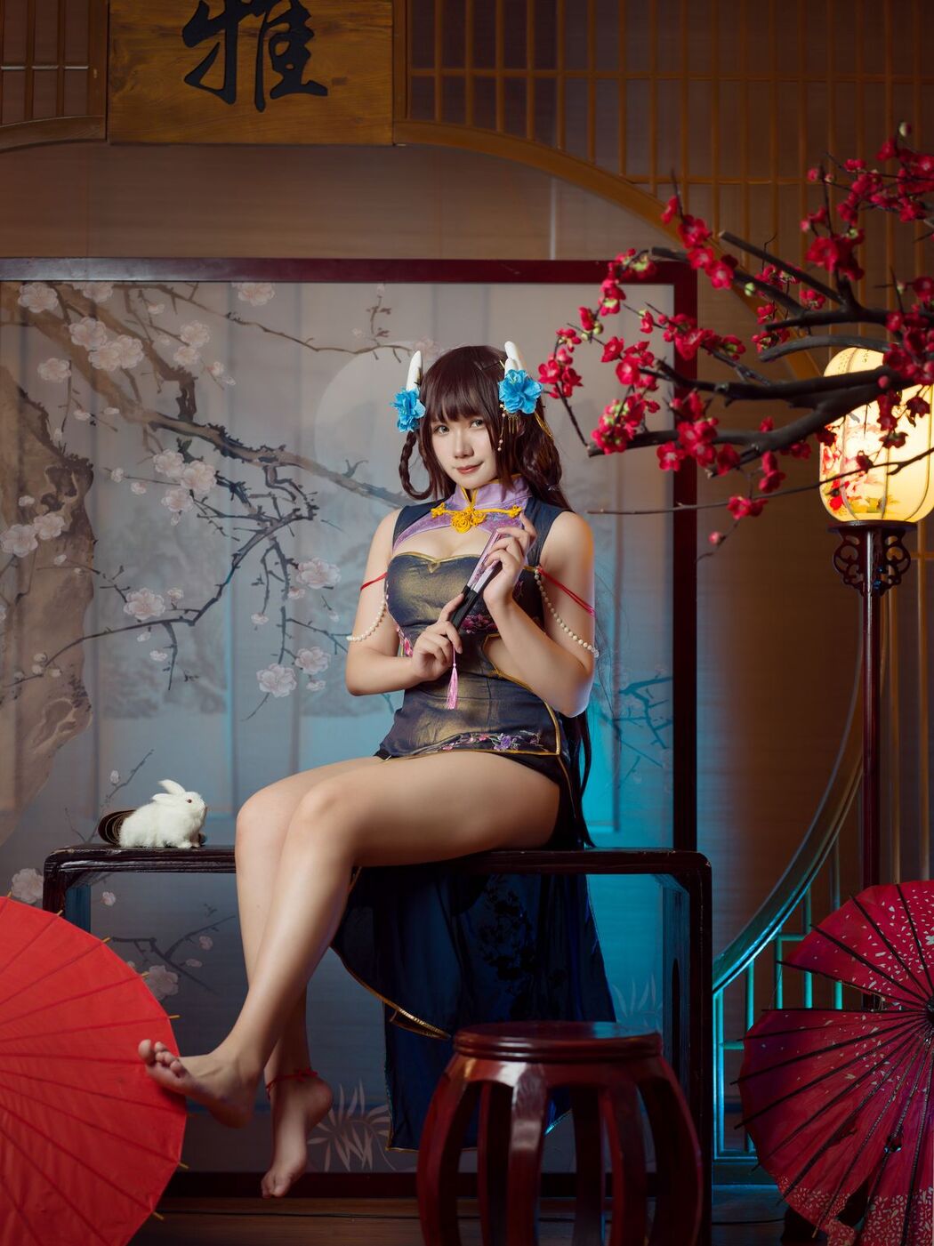 Coser@麻花麻花酱 – 比睿旗袍 (32P)
