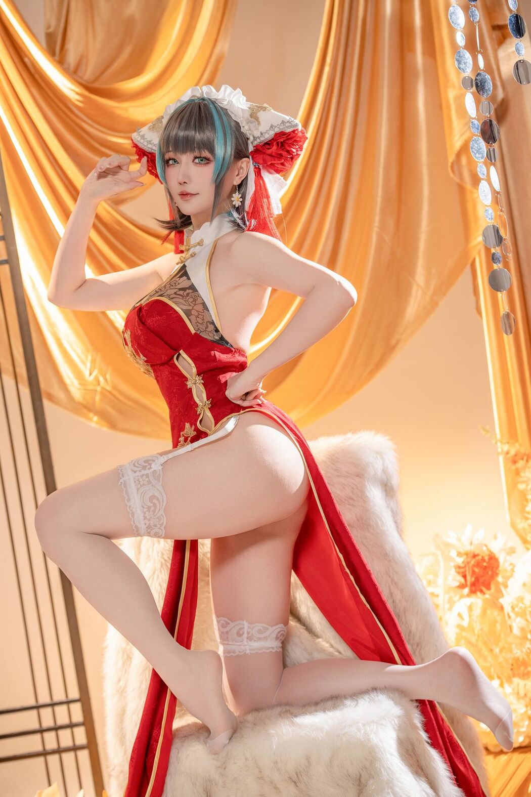 Coser@星之迟迟Hoshilily – 碧蓝航线柴郡 (51P – 1V)