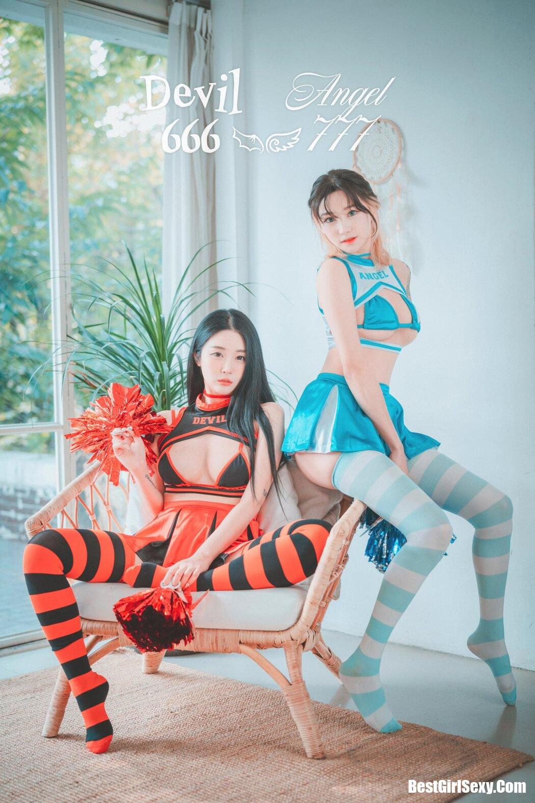 DJAWA 태리 & Bomi 보미 Devil 666 & Angel 777 Cover Photo