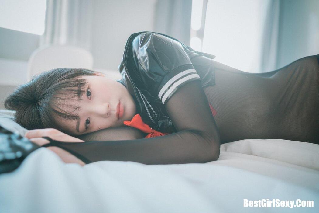 DJAWA 피아 Leather Black Schoolgirl