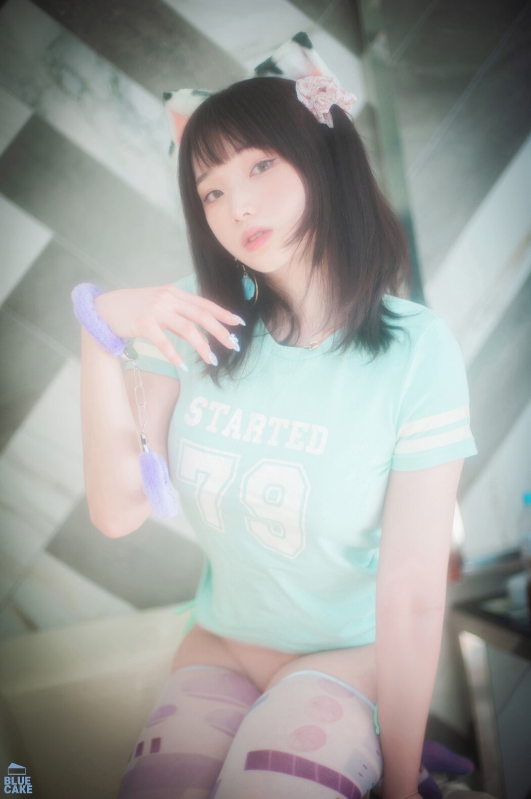 BLUECAKE Bambi 밤비 – Naughty Cats Pink And Mint RED B