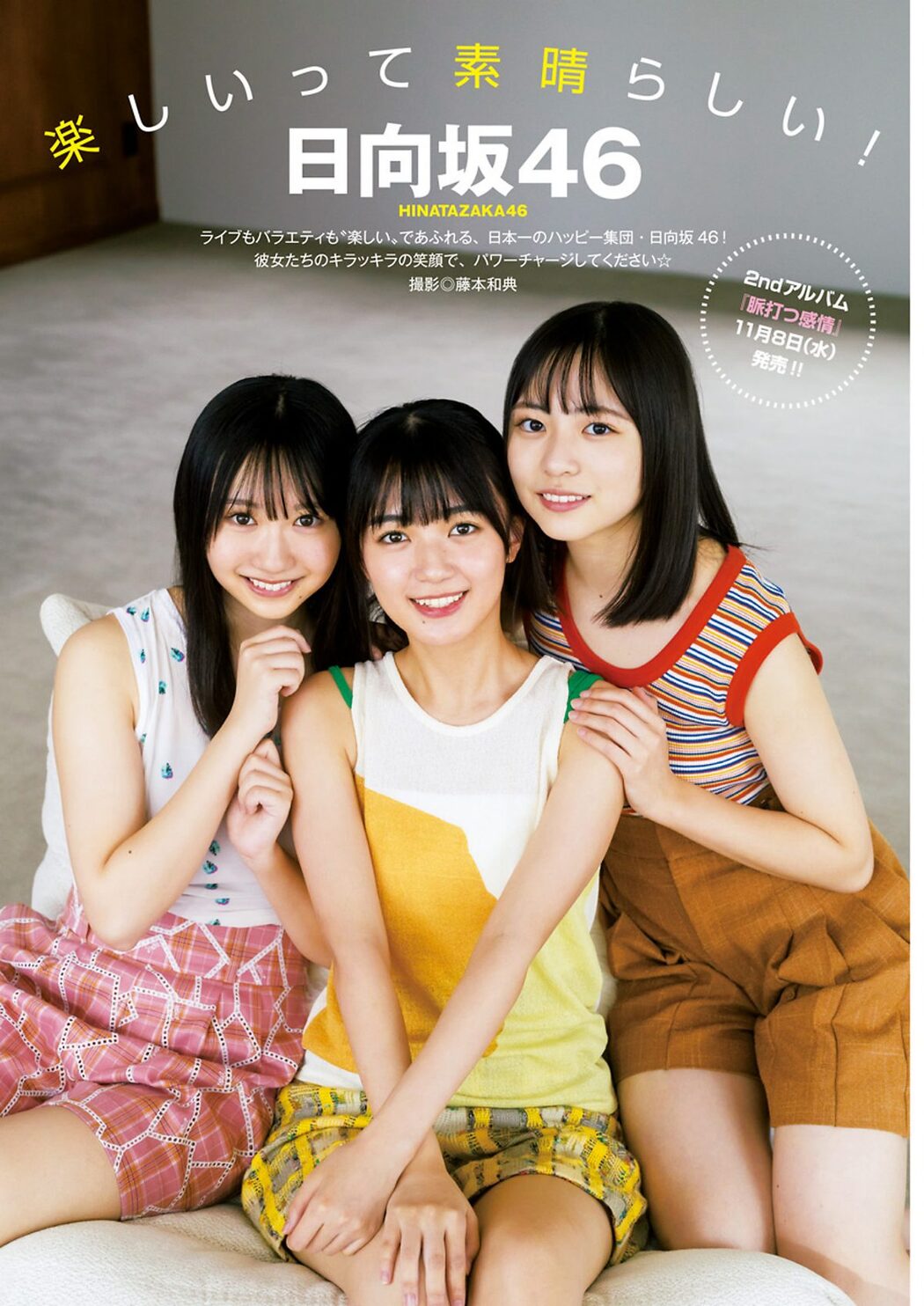 Weekly Young Jump 2023 No.49 日向坂46 Nodoka Shizume 鎮目のどか x Misaki Nako 岬なこ Cover Photo