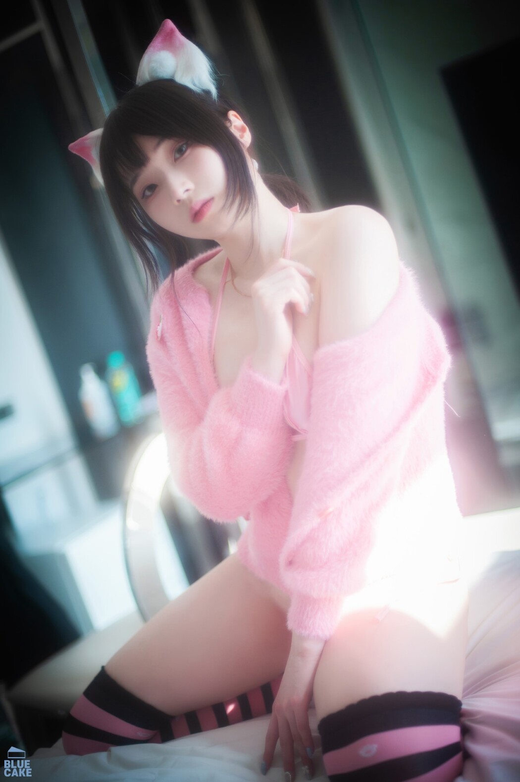 BLUECAKE Bambi 밤비 – Naughty Cats Pink And Mint RED A