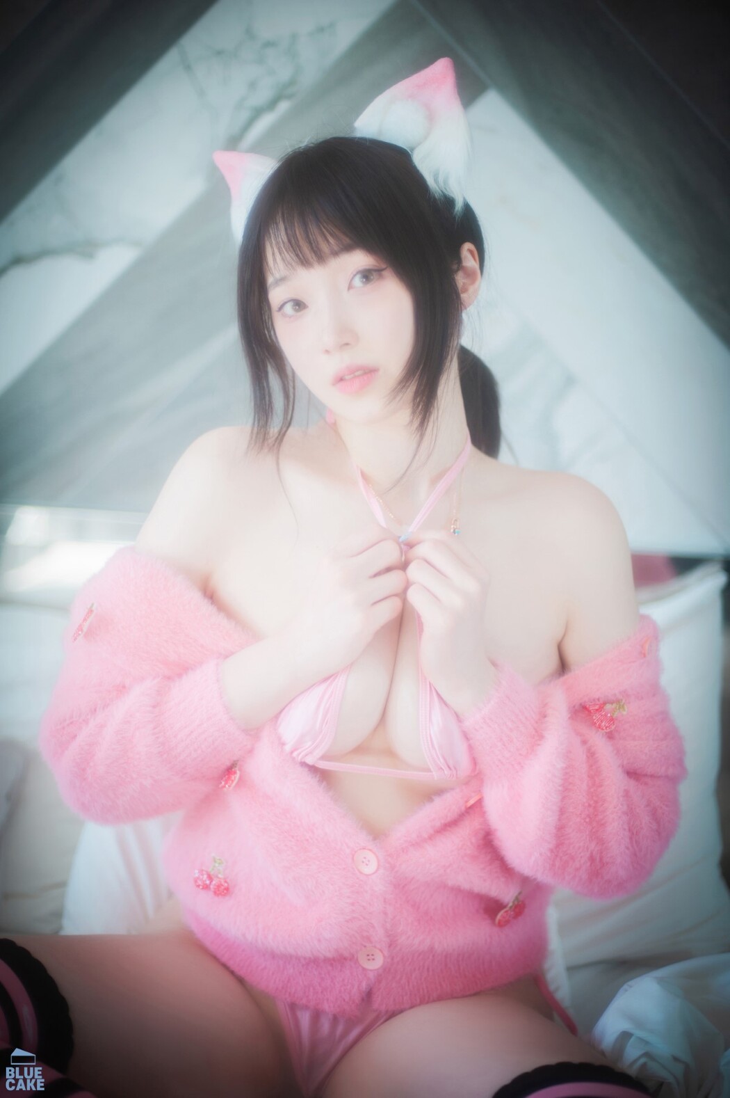 BLUECAKE Bambi 밤비 – Naughty Cats Pink And Mint RED A