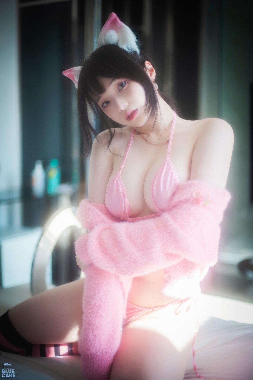 BLUECAKE Bambi 밤비 – Naughty Cats Pink And Mint RED A