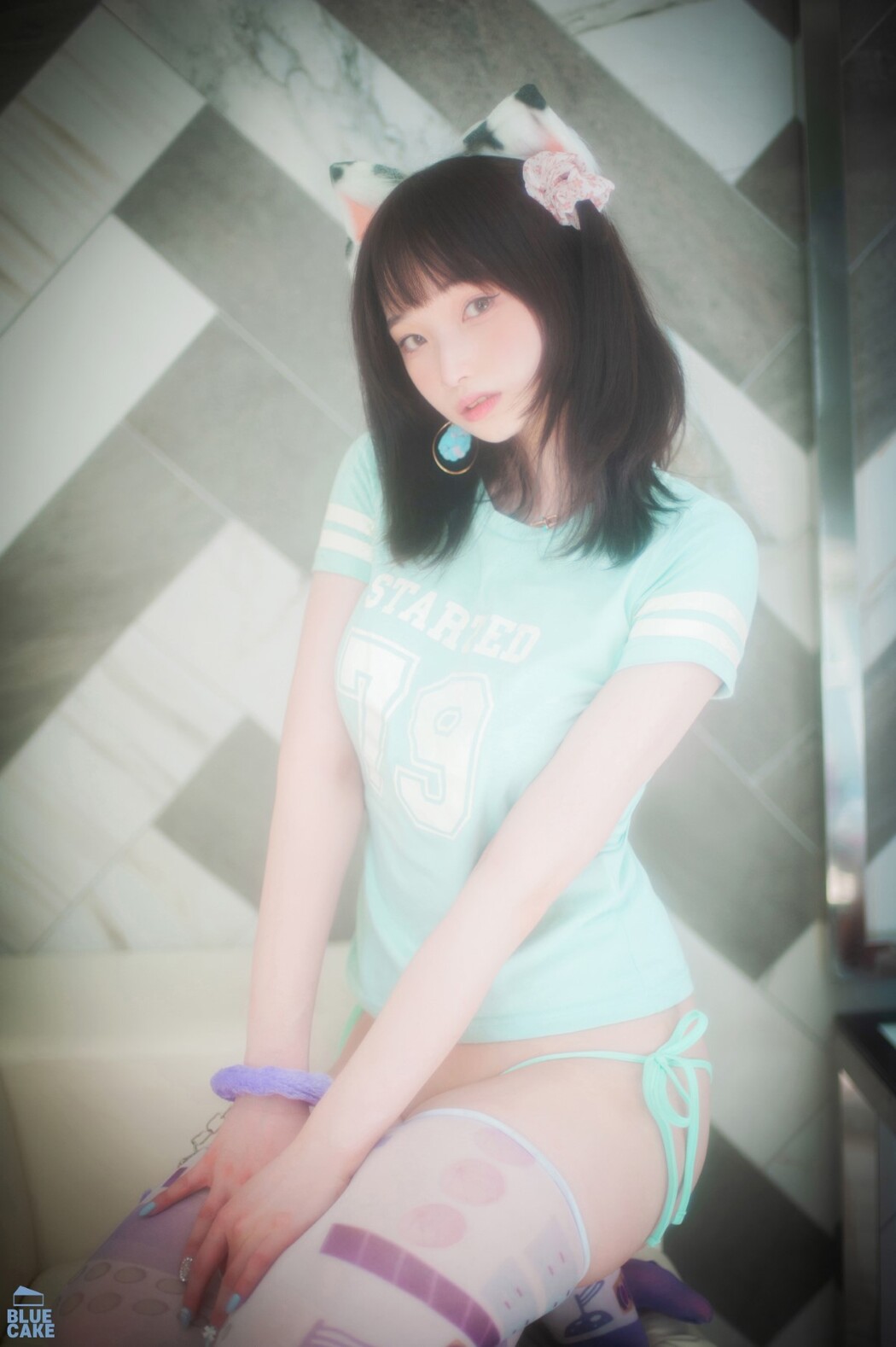 BLUECAKE Bambi 밤비 – Naughty Cats Pink And Mint RED B