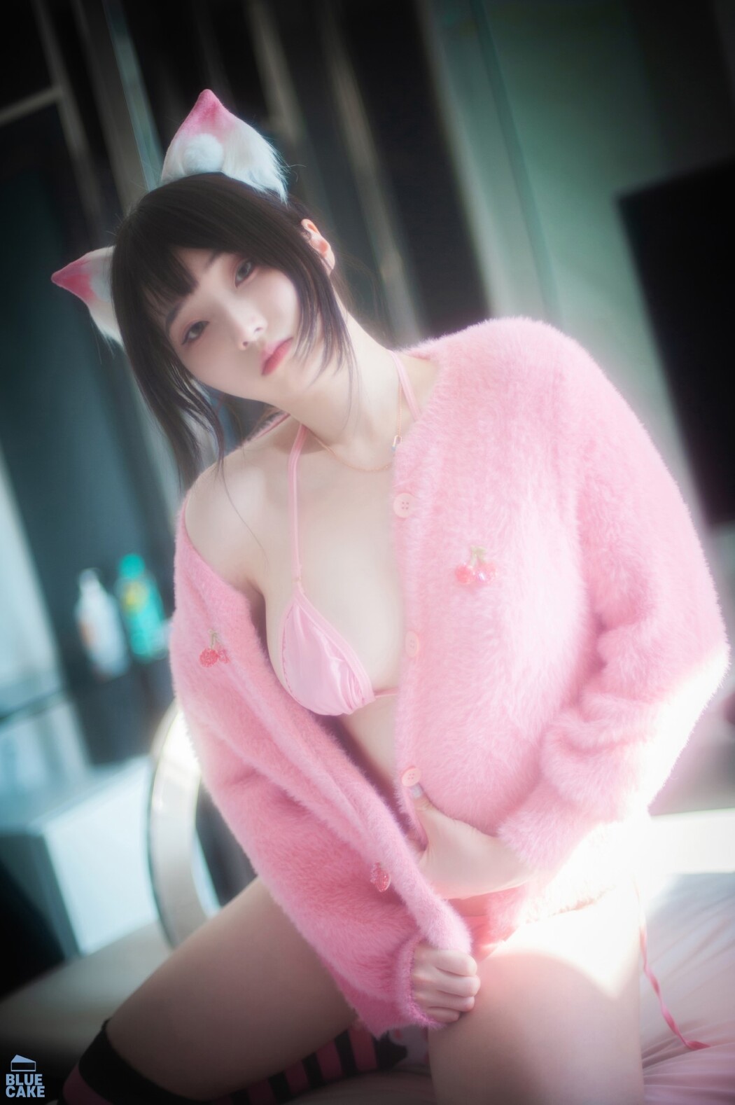 BLUECAKE Bambi 밤비 – Naughty Cats Pink And Mint RED A