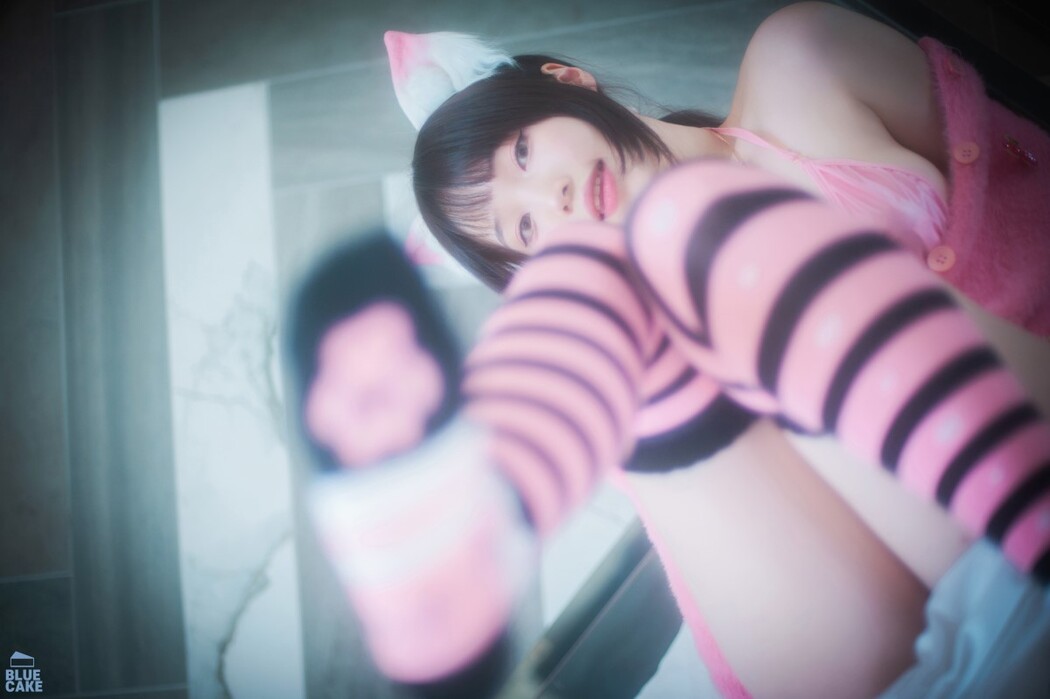 BLUECAKE Bambi 밤비 – Naughty Cats Pink And Mint RED A
