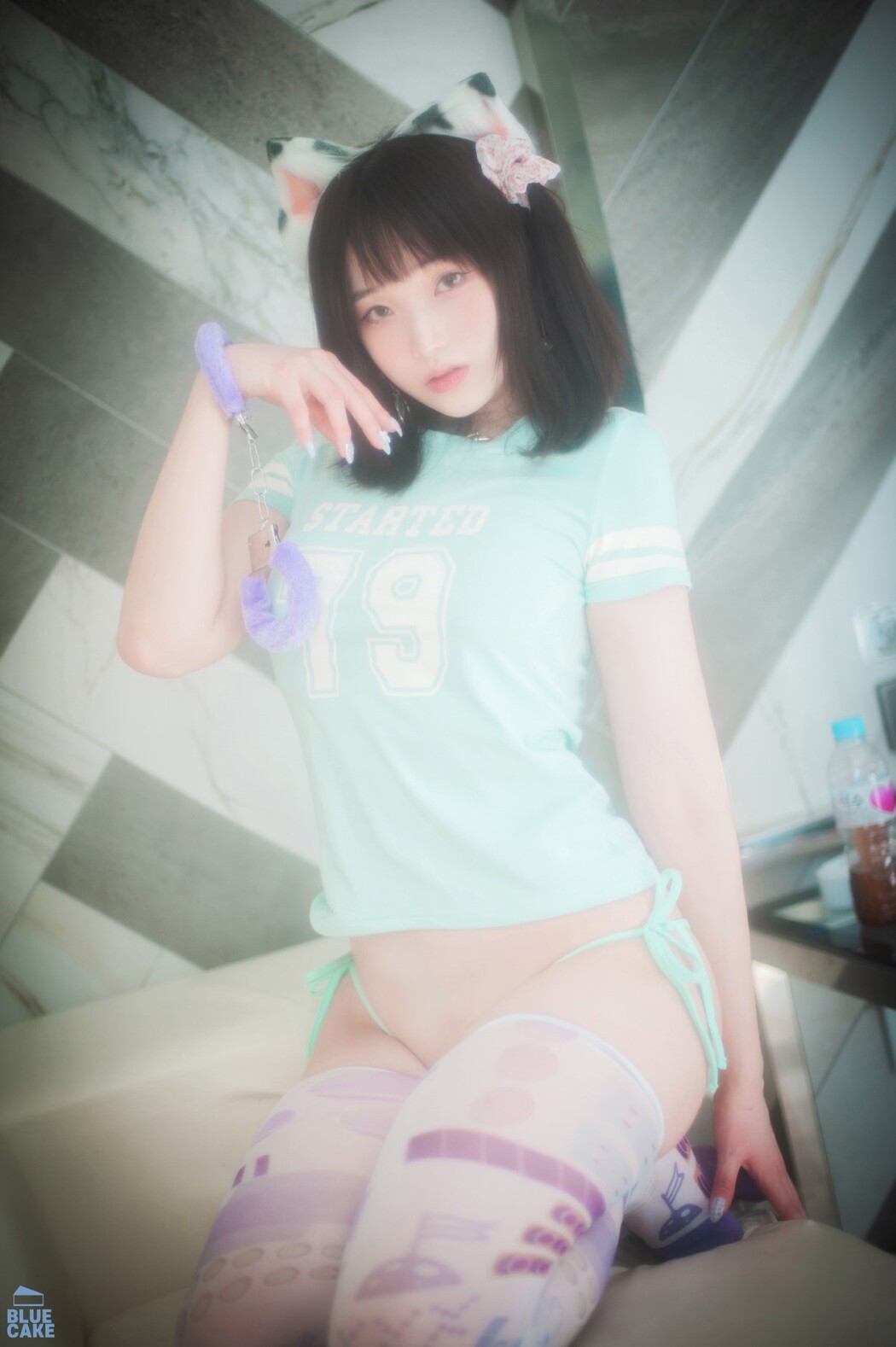 BLUECAKE Bambi 밤비 – Naughty Cats Pink And Mint RED B