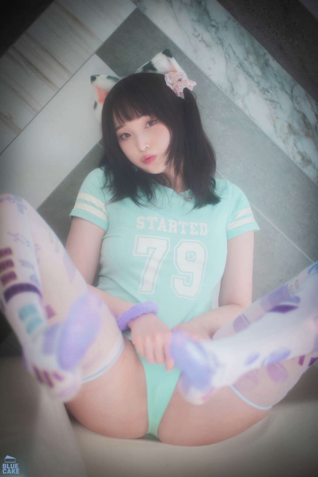 BLUECAKE Bambi 밤비 – Naughty Cats Pink And Mint RED B